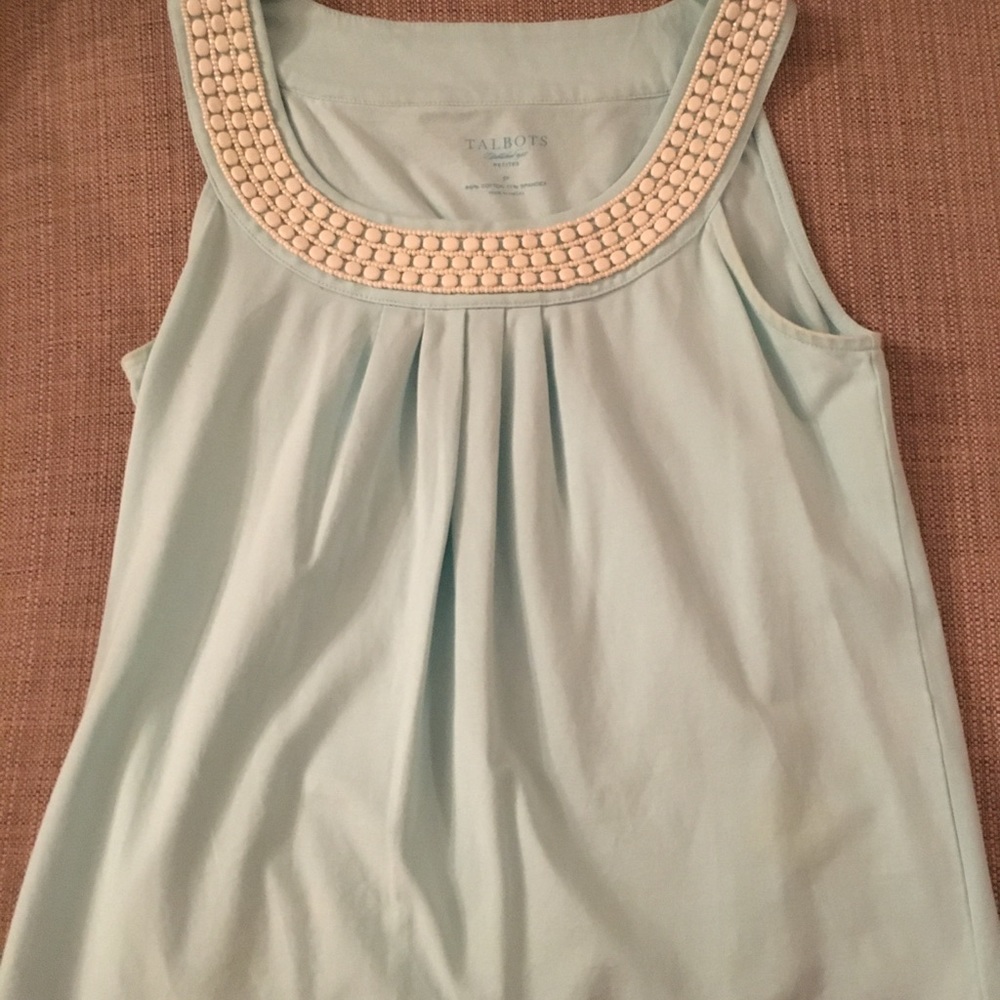 Talbots embellished knit top